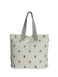 Sophie Allport pale green bees everyday bag cotton tote, UK version