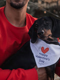 Solesmith Valentine dog bandana white red heart, UK version