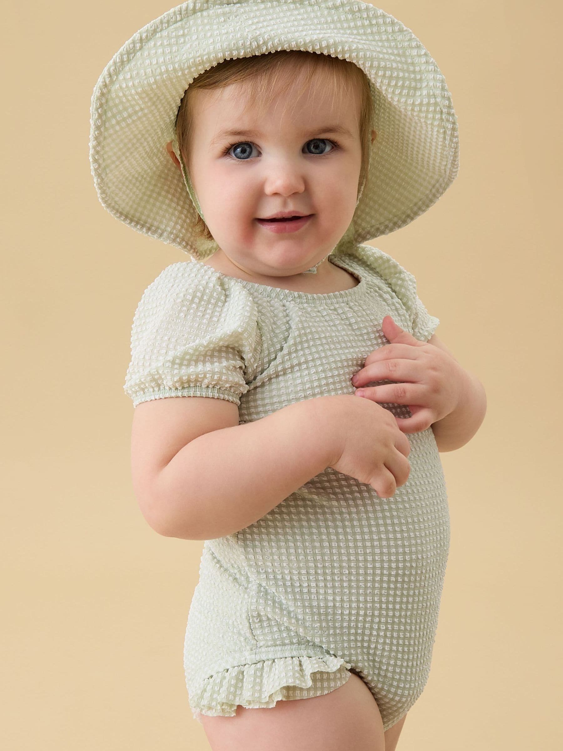 MORI green floppy sun hat, UK version