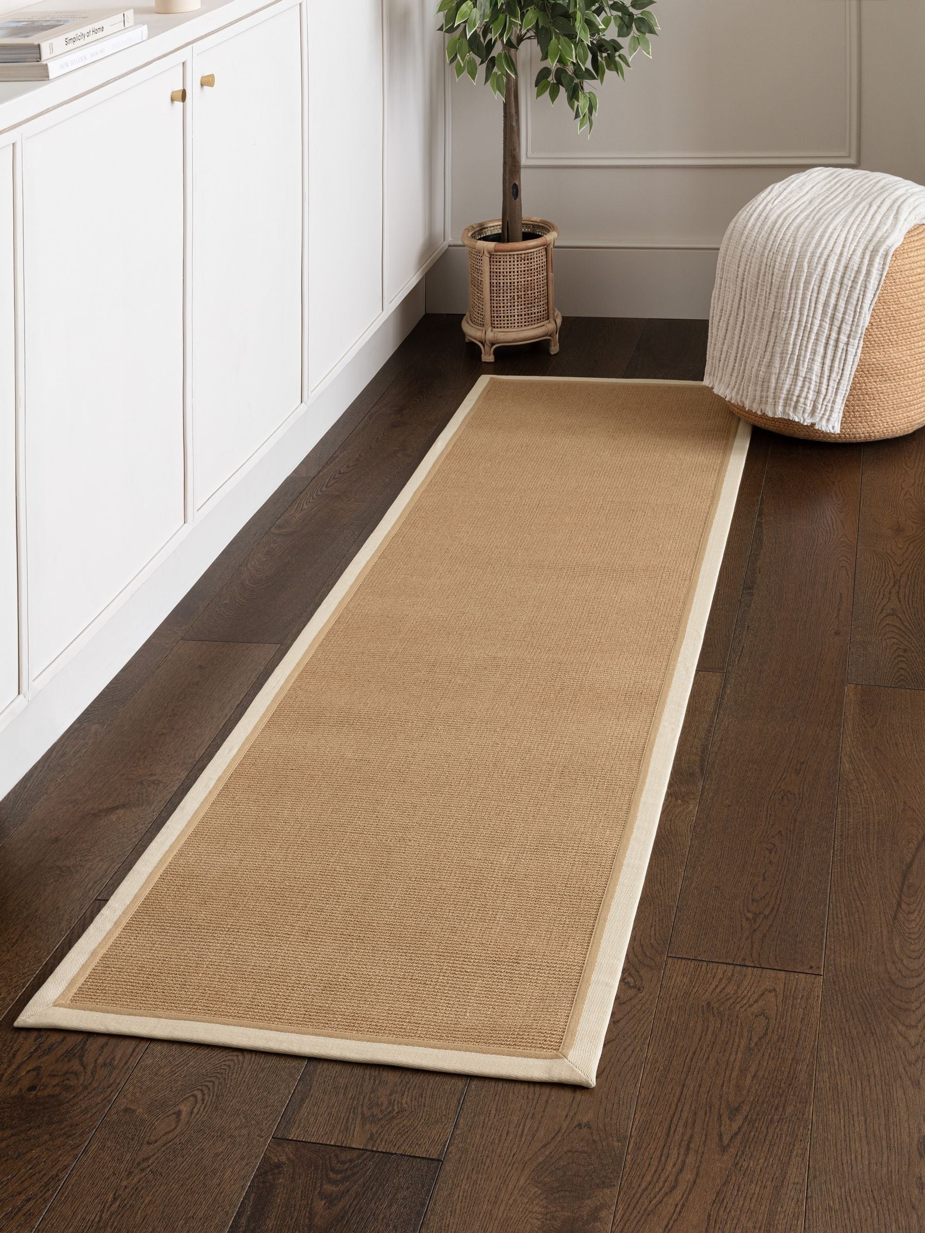 Asiatic Rugs Cream Linen Bordo Boucle Runner