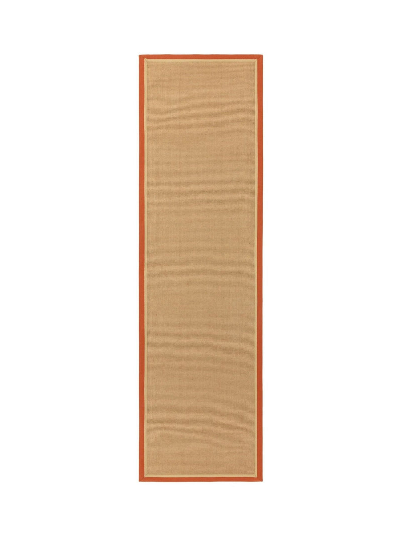 Asiatic Rugs Rust Linen Bordo Boucle Runner