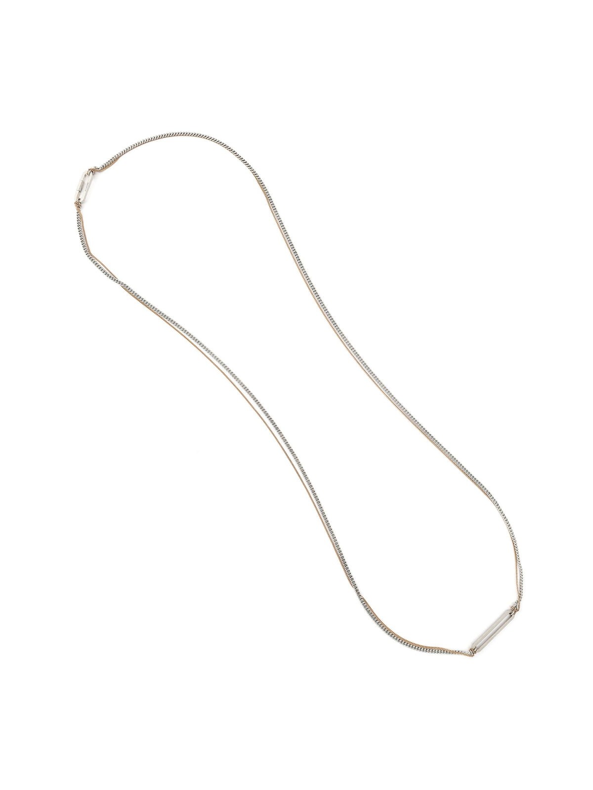 AllSaints April Wrap Strand necklace silver tone cubic zirconia, UK version
