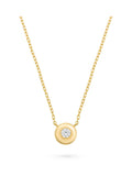 Beaverbrooks yellow gold plated cubic zirconia birthstone necklace, UK version