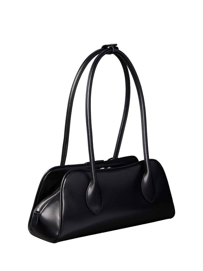 Calvin Klein black shoulder bag with coated fabric, UK version