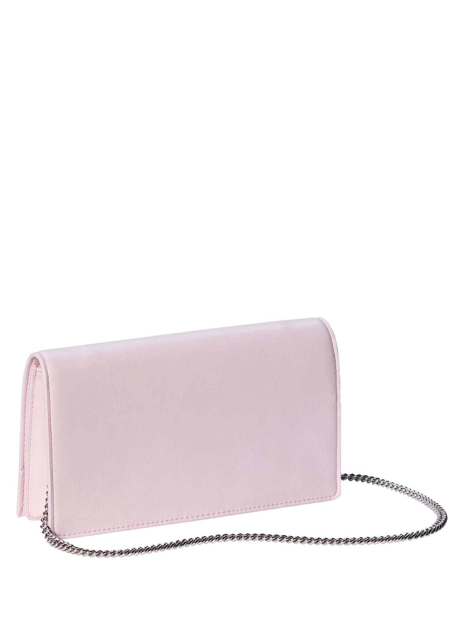 Calvin Klein pink monogram chain wallet, imported from the UK