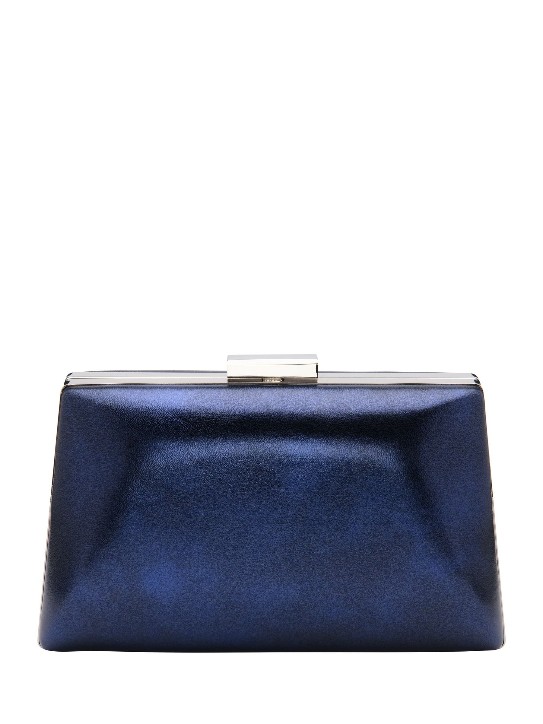 Lotus silver clutch bag with chain, imported from the UK