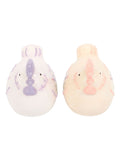 Something Different hen salt and pepper shakers ceramic pastel (British brand)