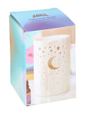 Something Different white iridescent moon pillar oil burner, UK version