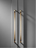 Pushka Home curved bar handle brushed gold 457mm, UK version