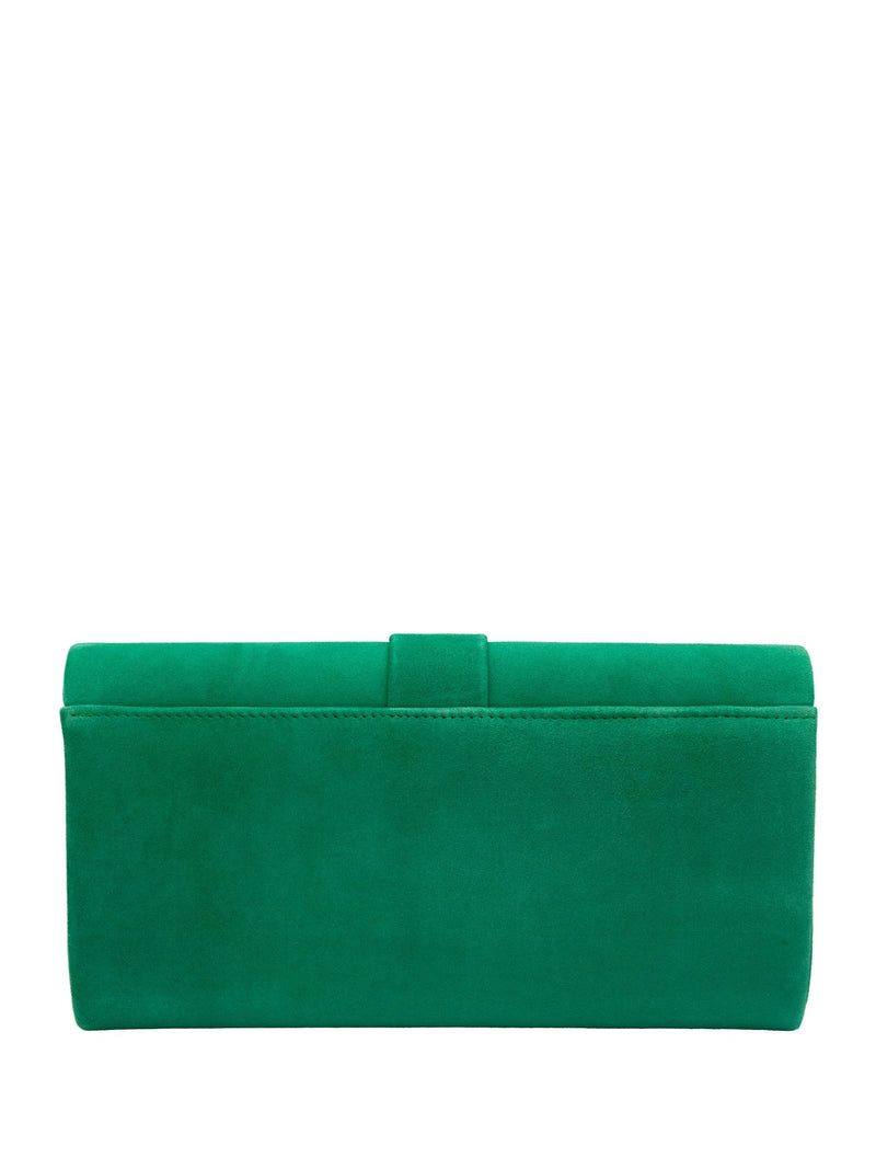 Lotus green clutch bag with detachable chain strap, UK version