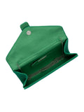Lotus green clutch bag with detachable chain strap, UK version