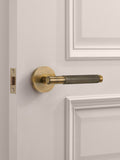 Pushka Home antique knurled lever door handles set of 2 (British brand)