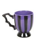 Something Different black purple striped bat wing teacup 490ml (British brand)