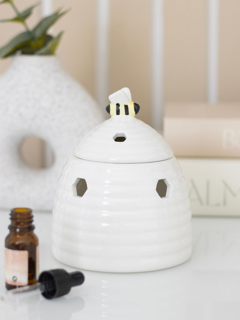 Something Different white beehive oil burner (British brand)