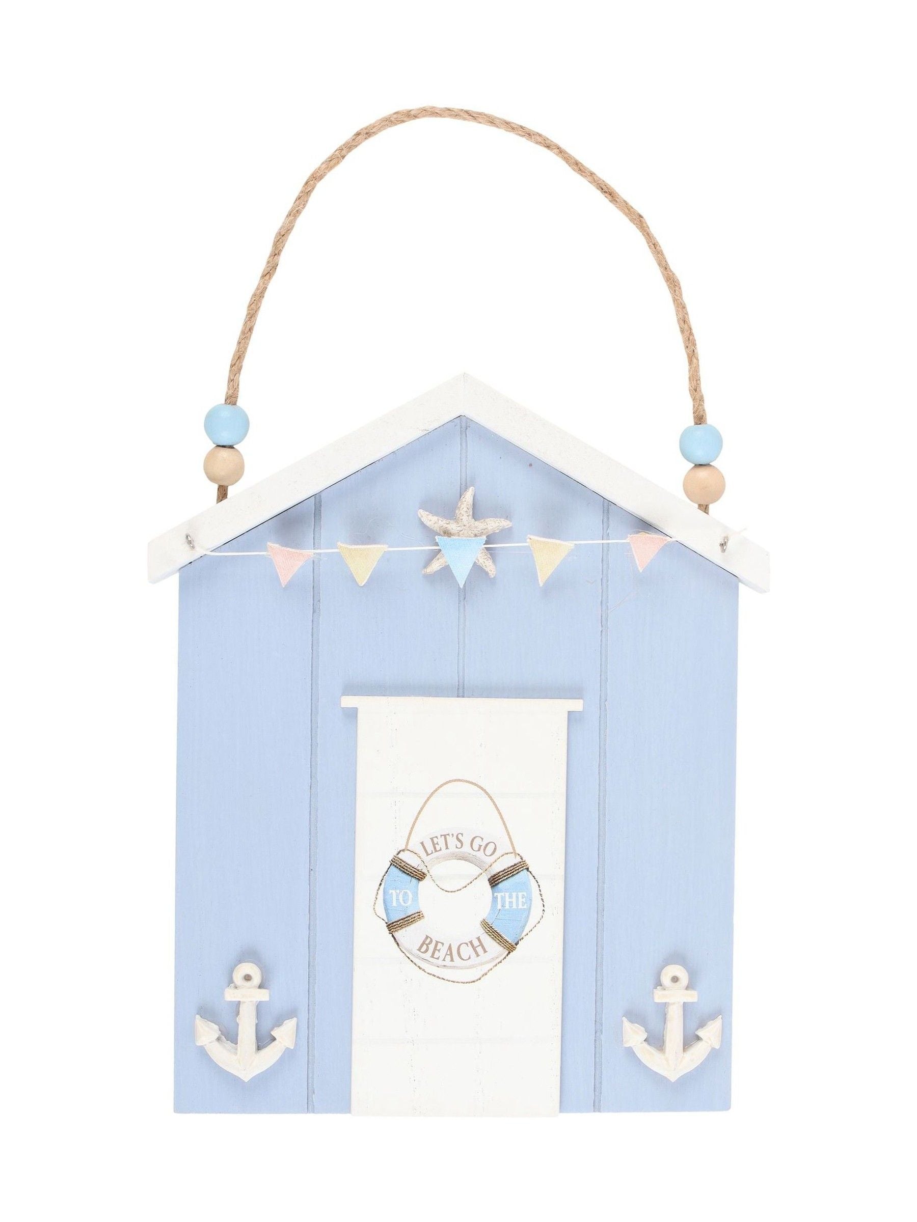 Something Different blue life ring beach hut hanging decoration 29cm, UK version