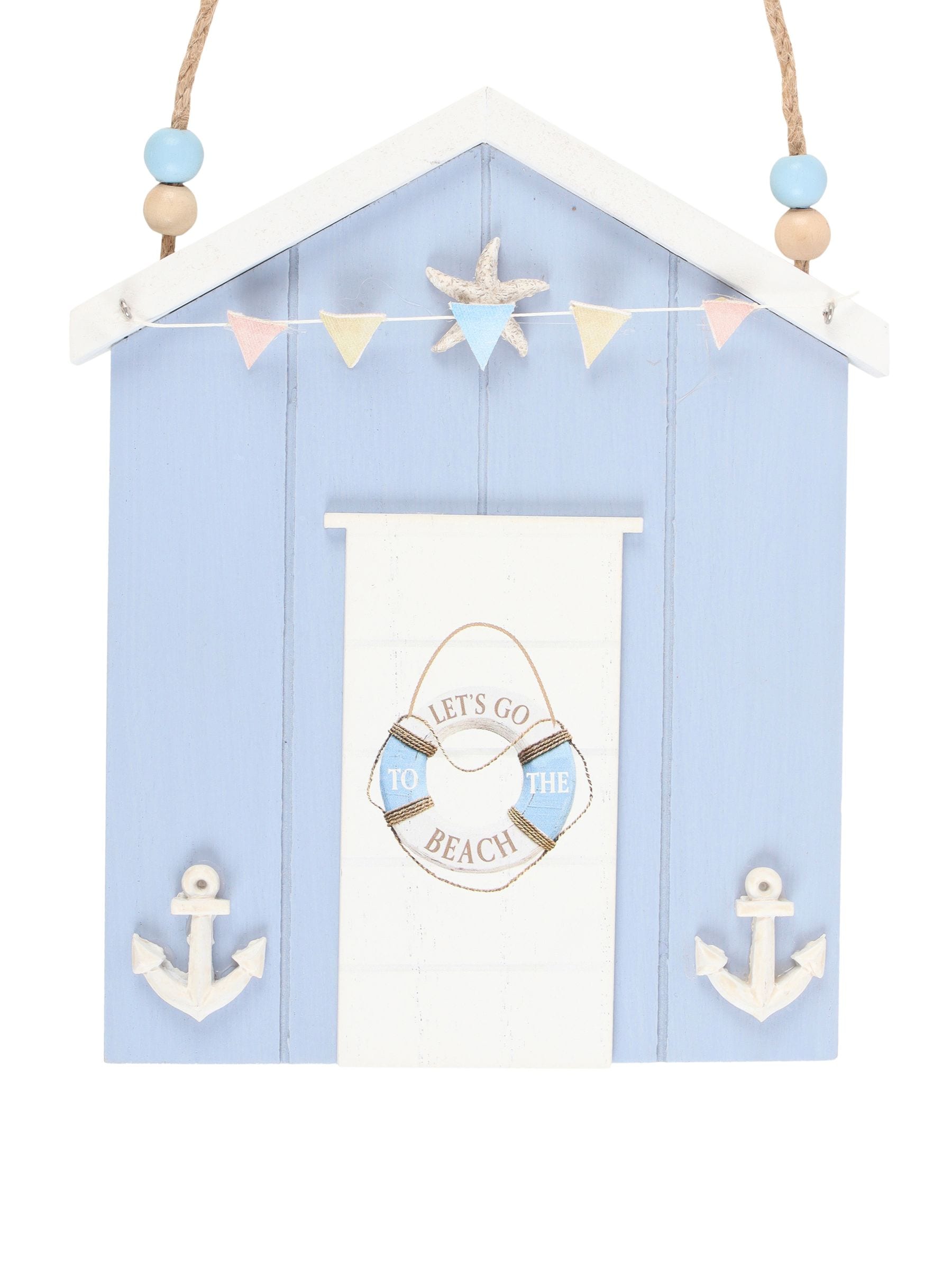 Something Different blue life ring beach hut hanging decoration 29cm, UK version