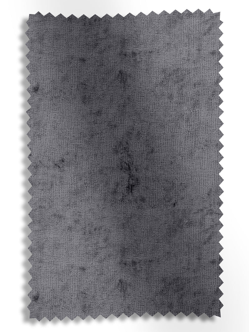 Charcoal grey plush chenille roman blind, made to measure, UK version