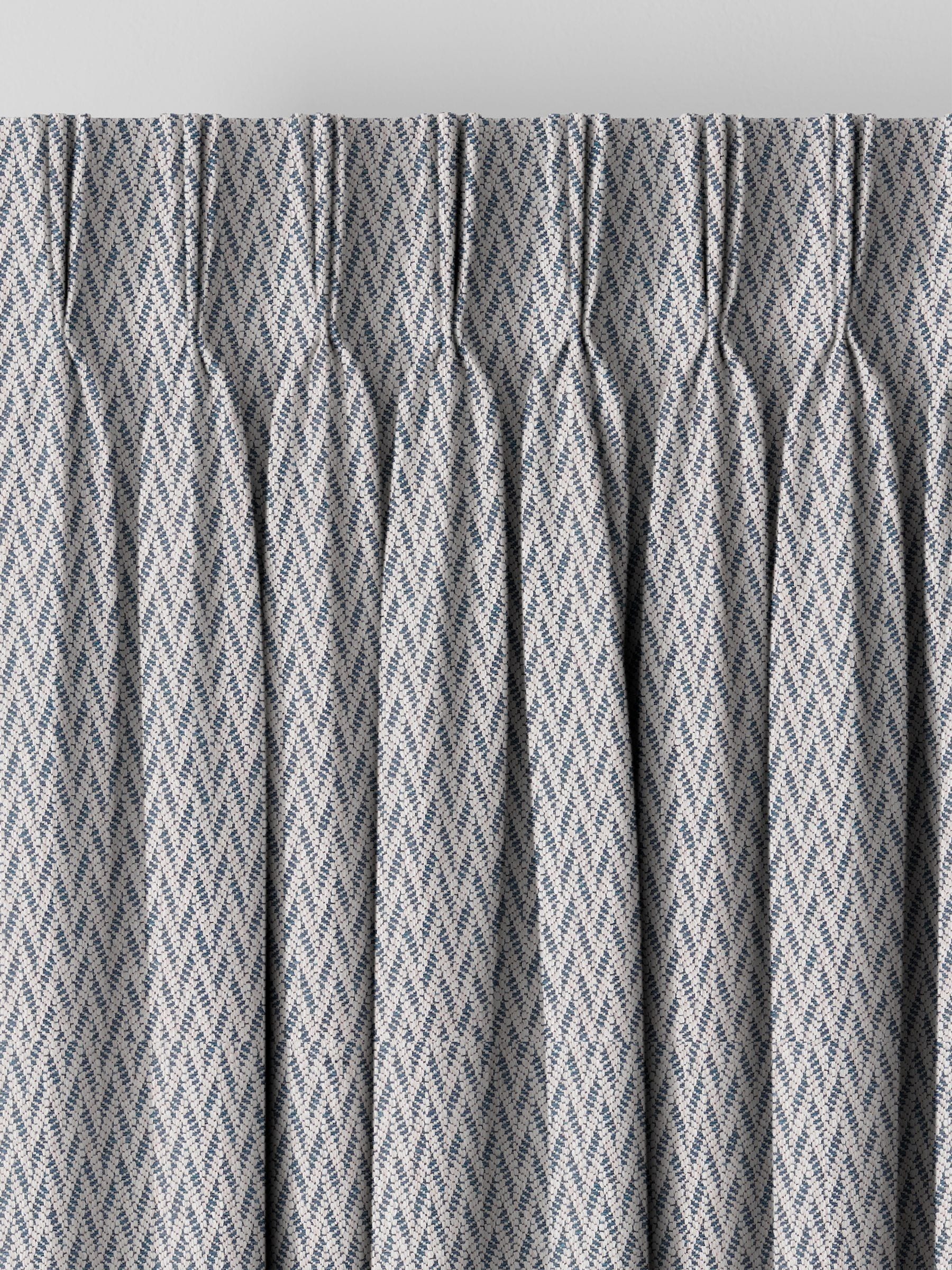 Indigo Pablo curtain purple geometric jacquard (British brand)