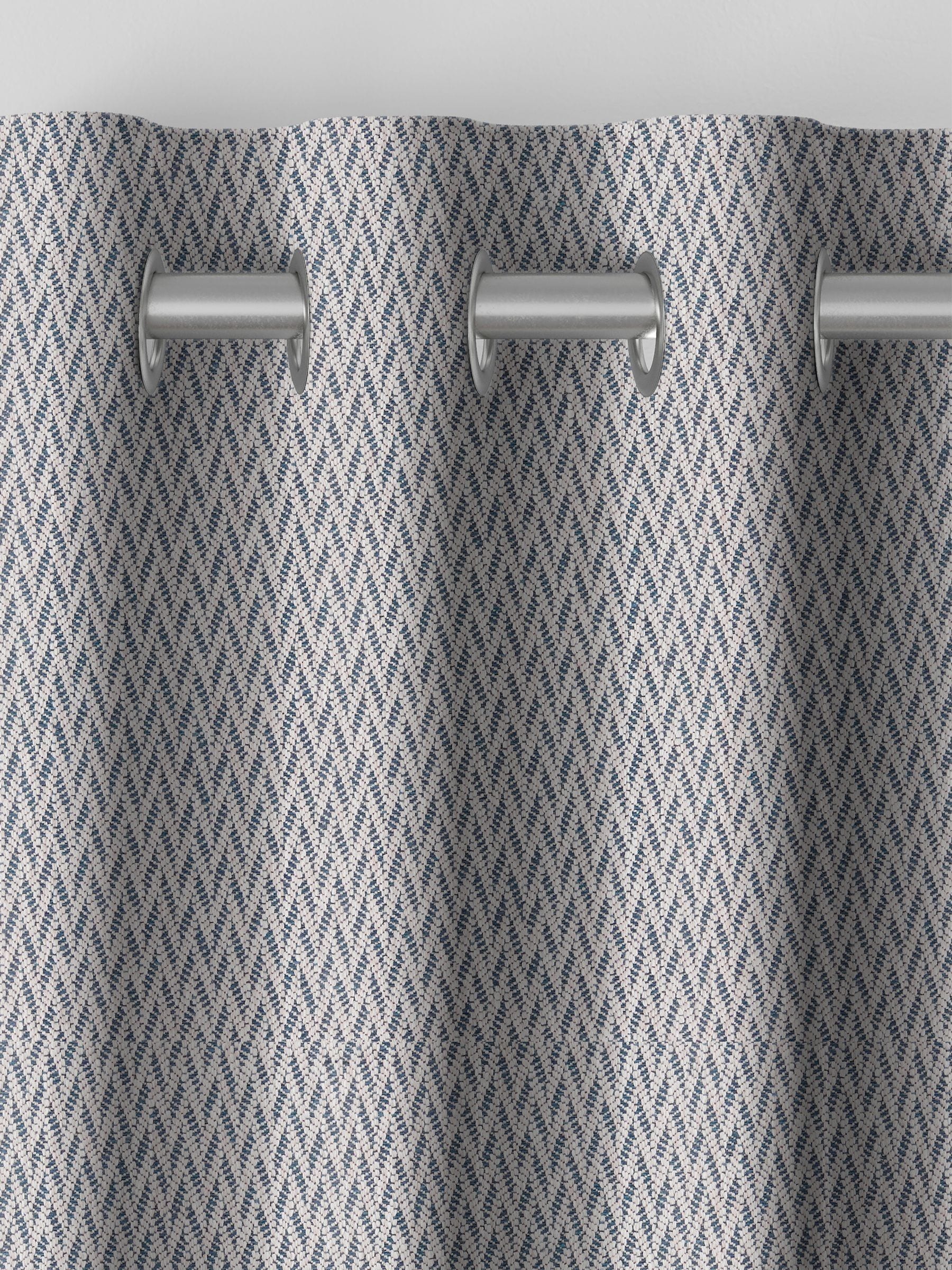 Indigo Pablo curtain purple geometric jacquard (British brand)