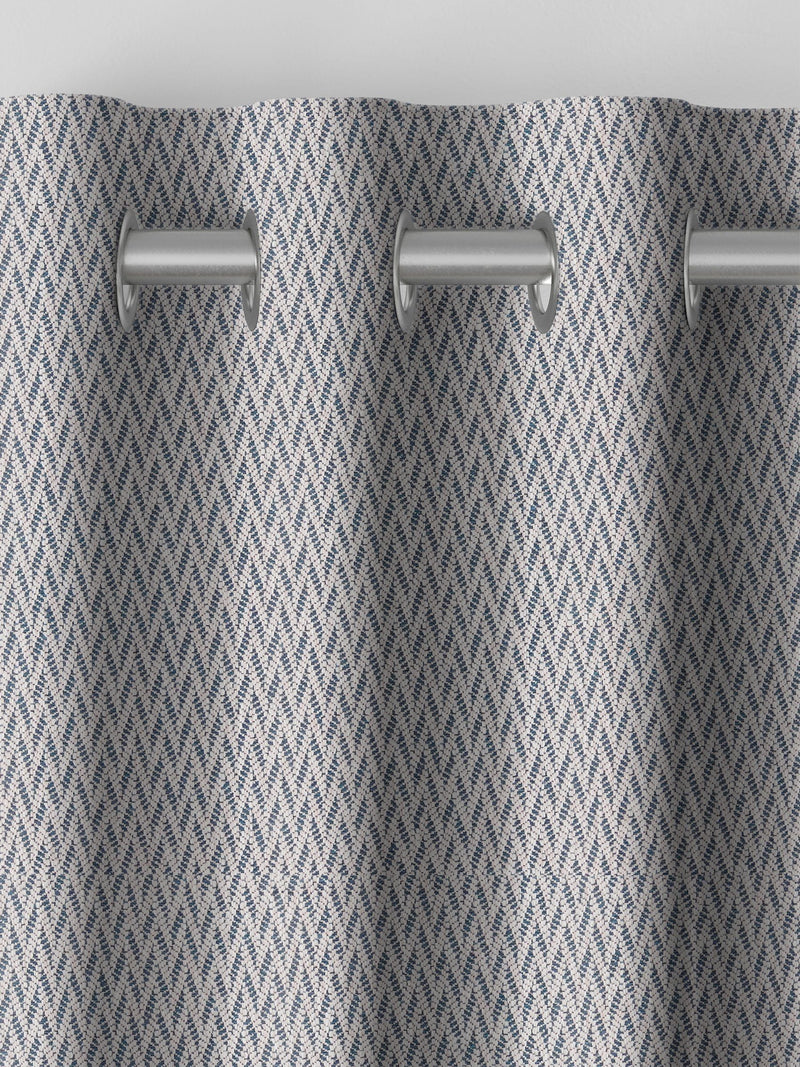 Indigo Pablo curtain purple geometric jacquard (British brand)