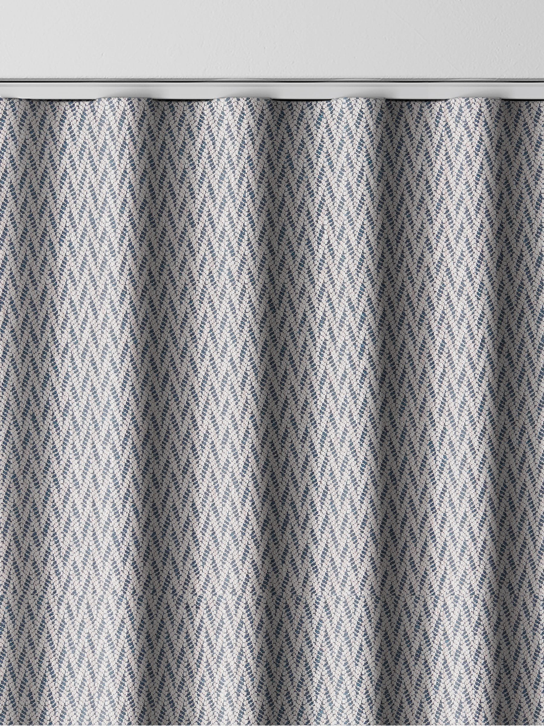 Indigo Pablo curtain purple geometric jacquard (British brand)