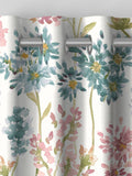 Blue floral made to measure Peony Odilon curtains - British product