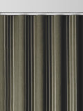 Pine Leuwin green stripe curtains, UK version