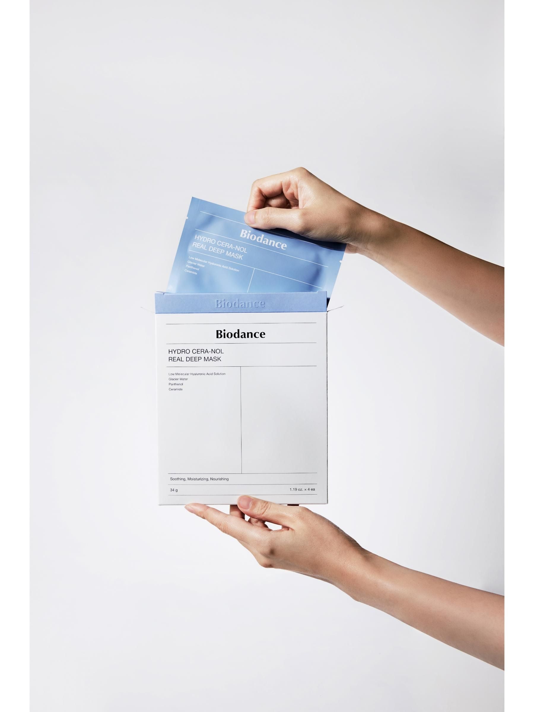 Biodance Hydro Cera Nol hydrogel mask pack of 4, UK version