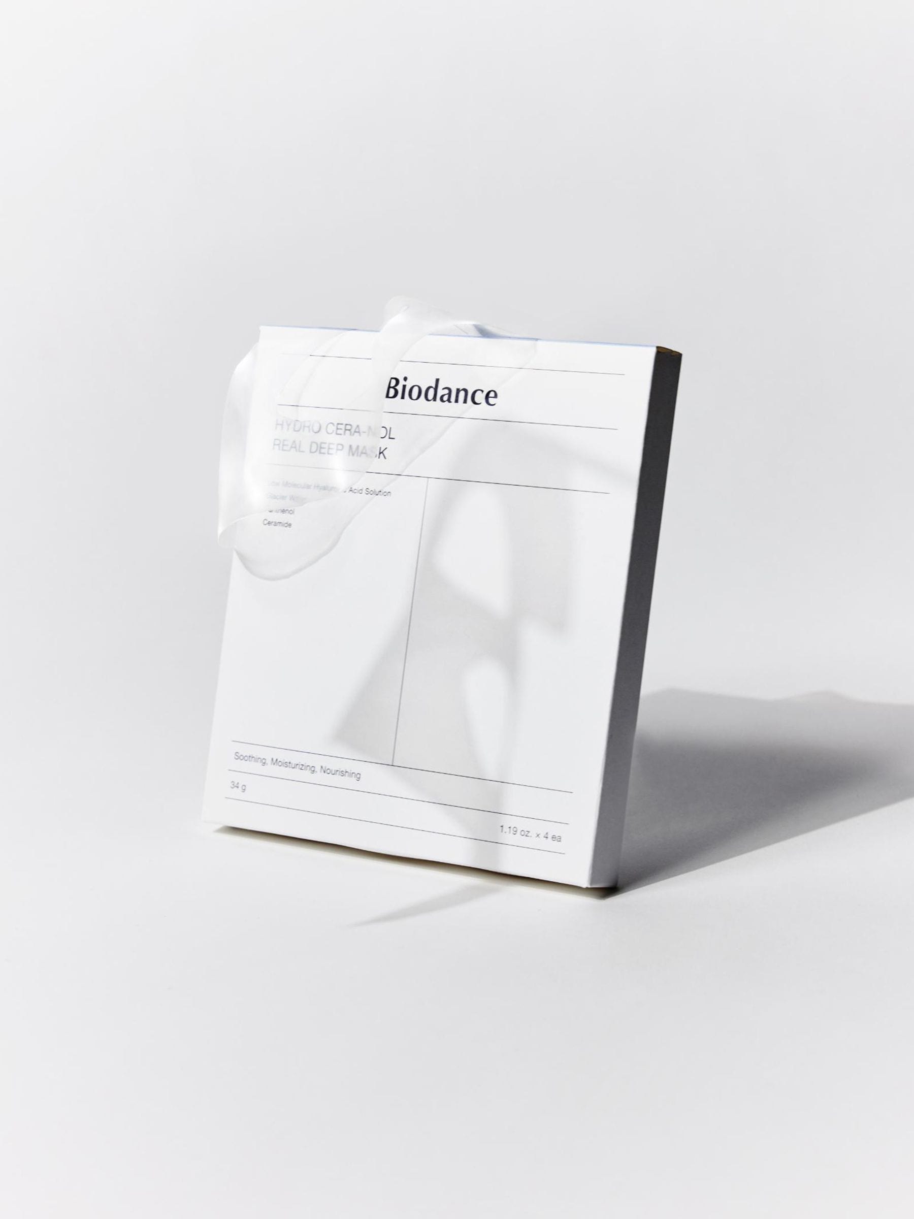 Biodance Hydro Cera Nol hydrogel mask pack of 4, UK version