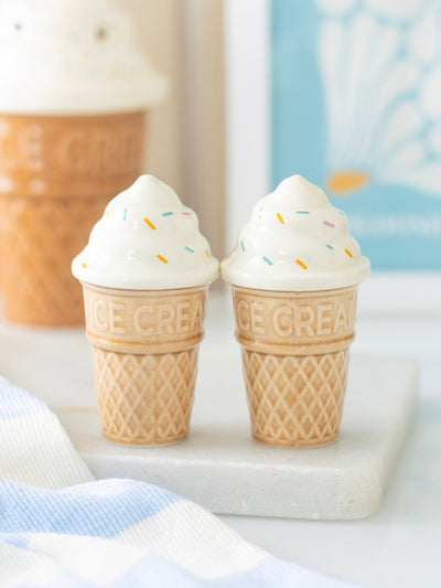 Next Something Different Brown Ice Cream Cone Salt and Pepper Shaker- Buy online at McGrocer