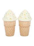 Something Different brown ice cream cone salt and pepper shaker, UK version