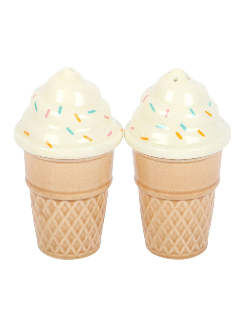 Something Different brown ice cream cone salt and pepper shaker, UK version