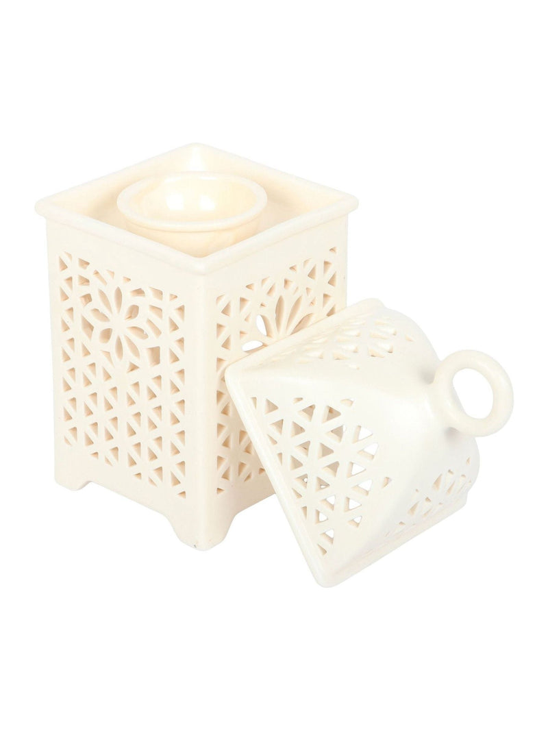 Something Different white ceramic lantern multi-purpose burner (British brand)