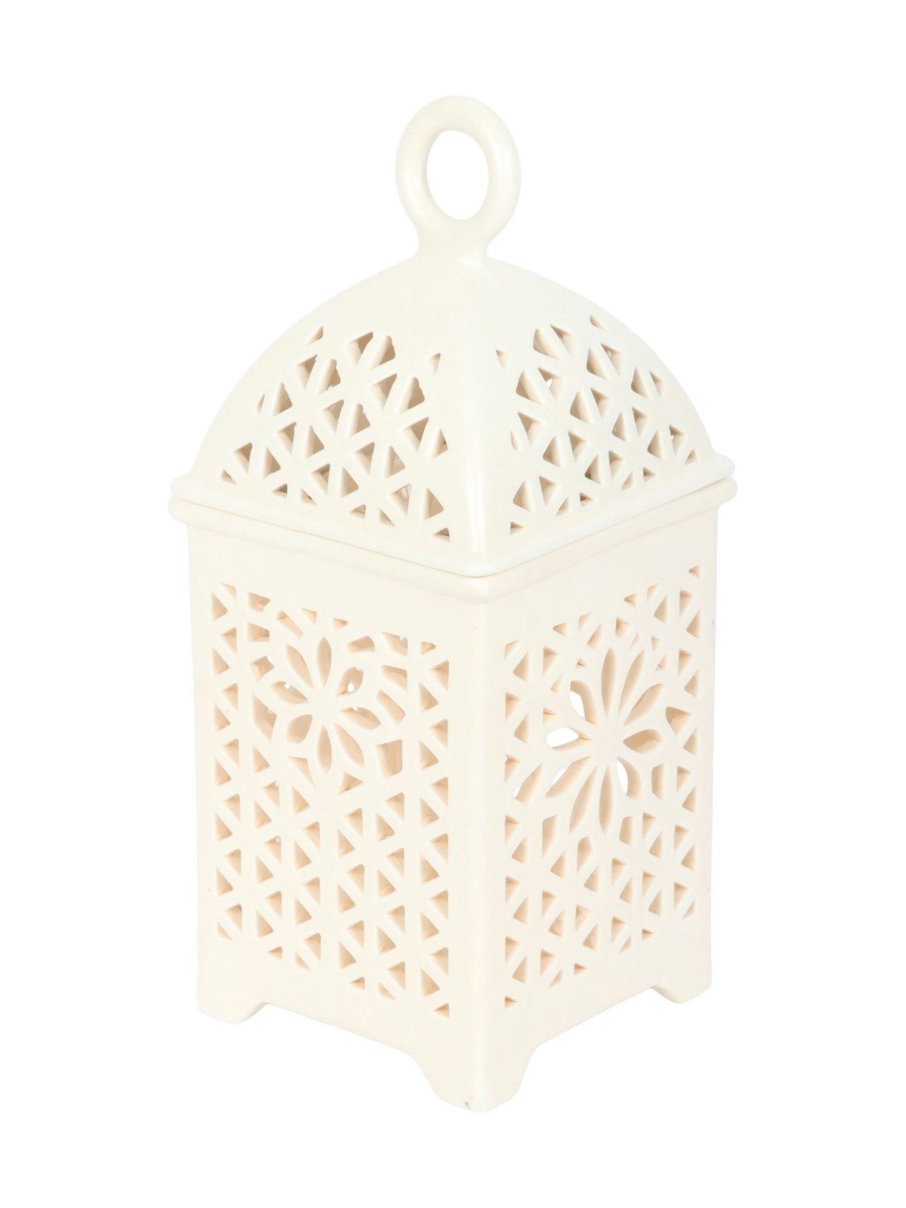 Something Different white ceramic lantern multi-purpose burner (British brand)