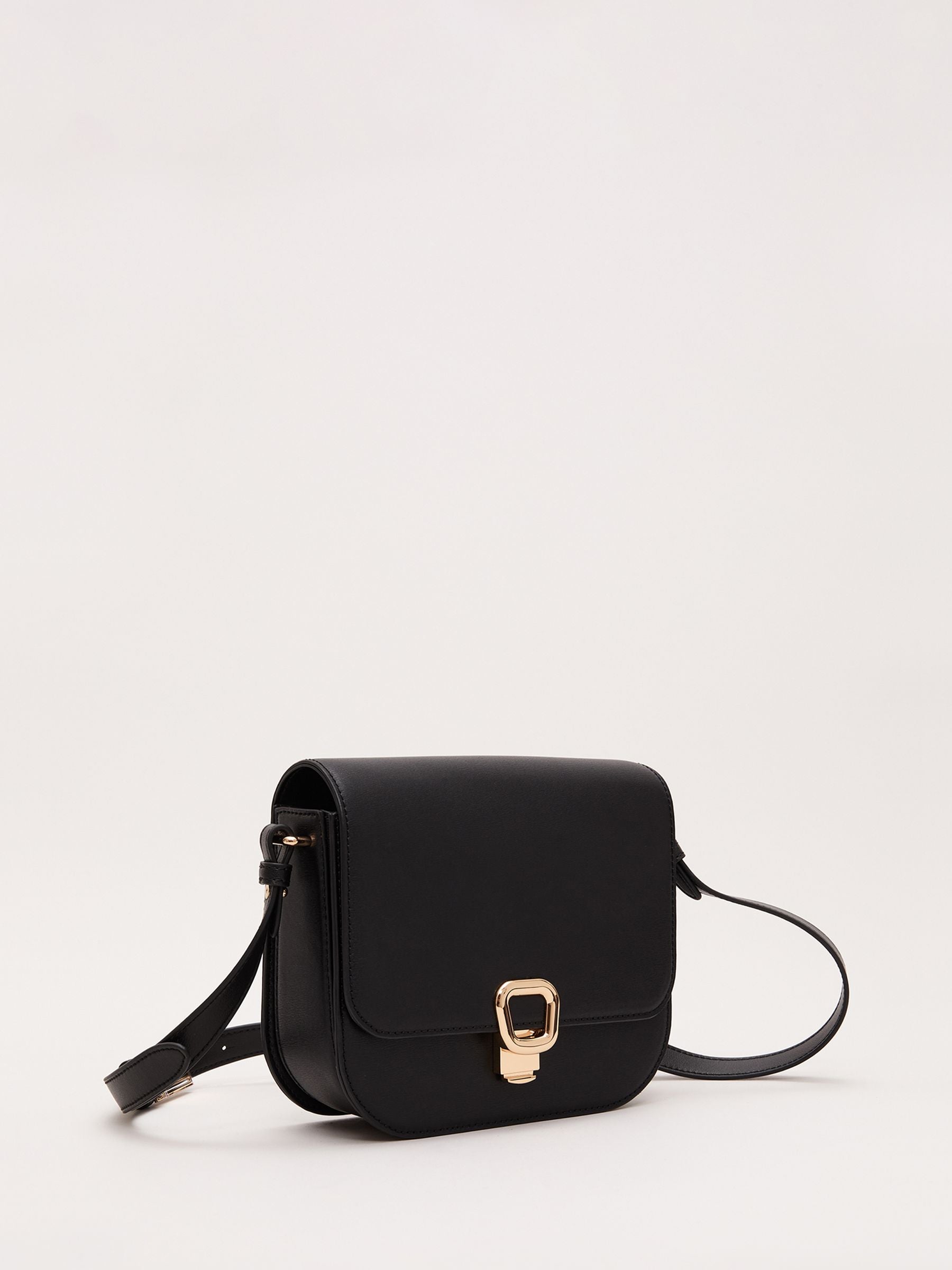 Phase Eight cross body bag black leather, imported from the UK