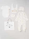 Rock-A-Bye Baby cream floral baby gift set 5 piece, imported from the UK