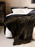 Rockett St George Leopard Love Faux Fur Throw 150cm x 200cm