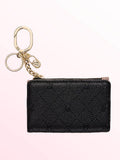 Victoria's Secret Debossed Black Foldable Keyring Card Holder