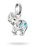 Thomas Sabo elephant charm with turquoise and zirconia (British brand)