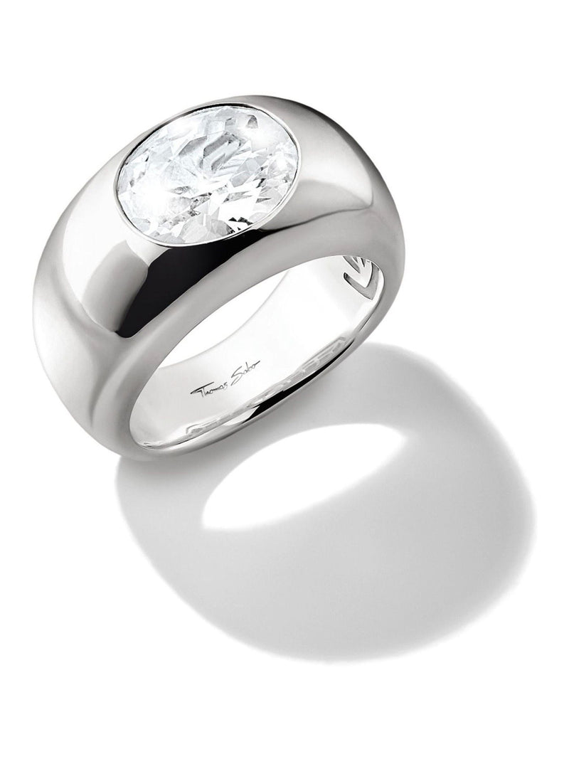 Thomas Sabo bold elegance ring with centre stone, imported from the UK
