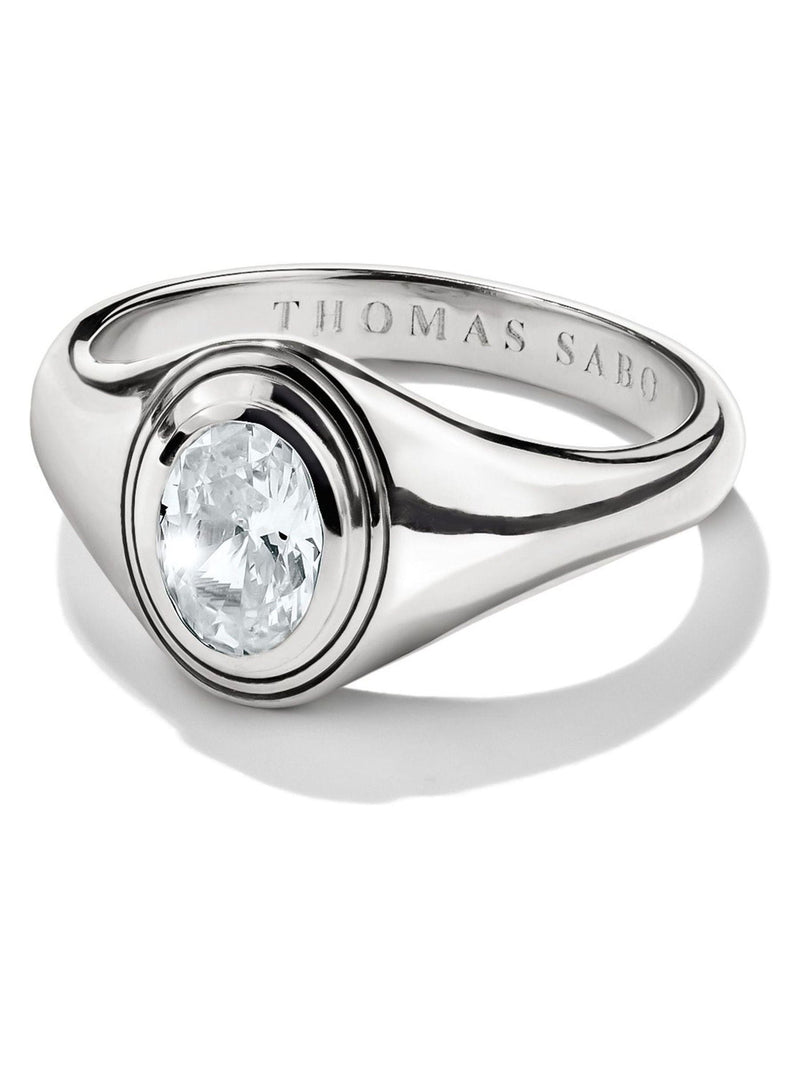 Thomas Sabo ring with oval zirconia stone, imported from the UK