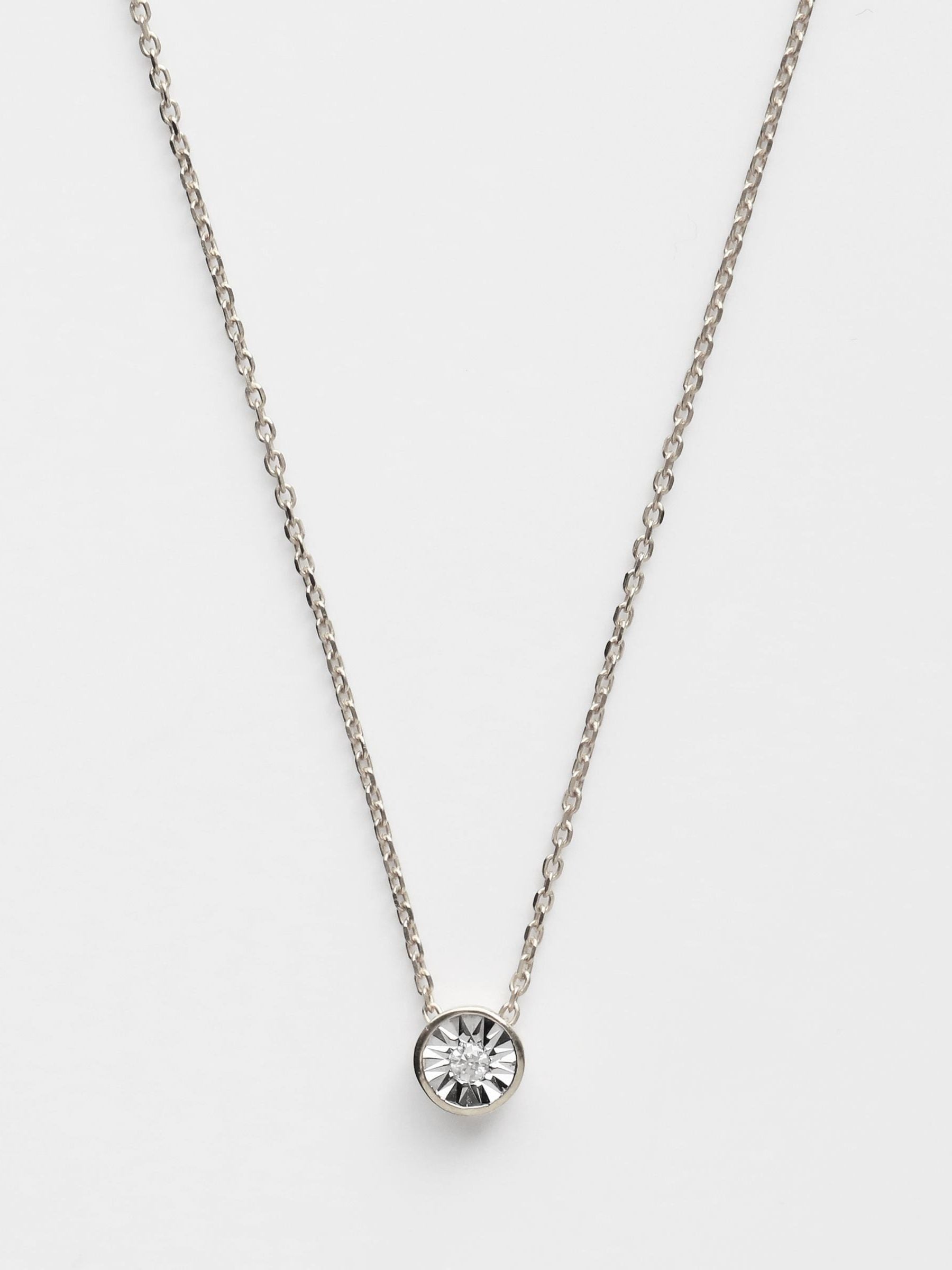 Carrie Elizabeth Avalon diamond necklace 14k gold vermeil (British brand)