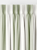 Sophie Allport sage Witham stripe made to measure curtains (British brand)