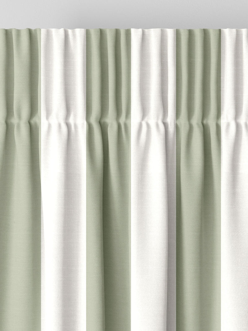 Sophie Allport sage Witham stripe made to measure curtains (British brand)