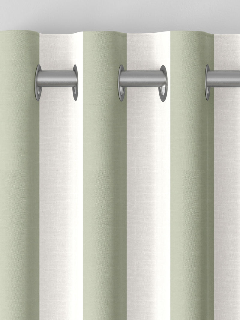 Sophie Allport sage Witham stripe made to measure curtains (British brand)