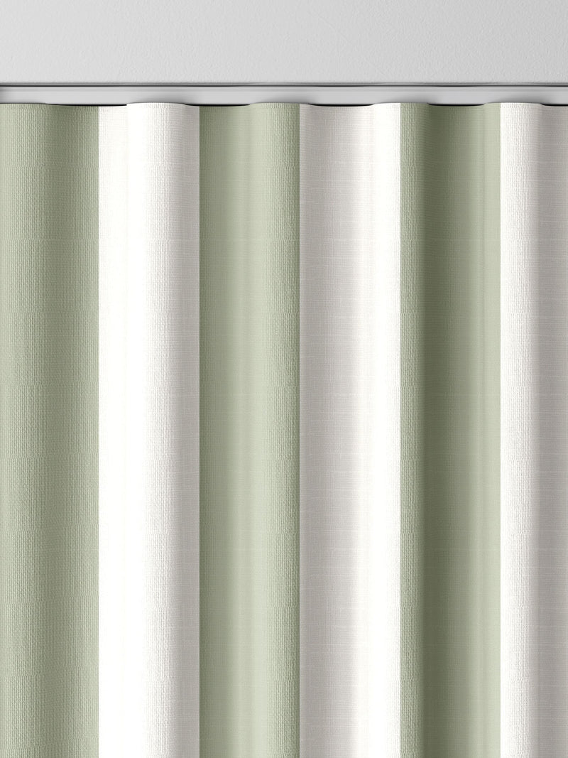 Sophie Allport sage Witham stripe made to measure curtains (British brand)
