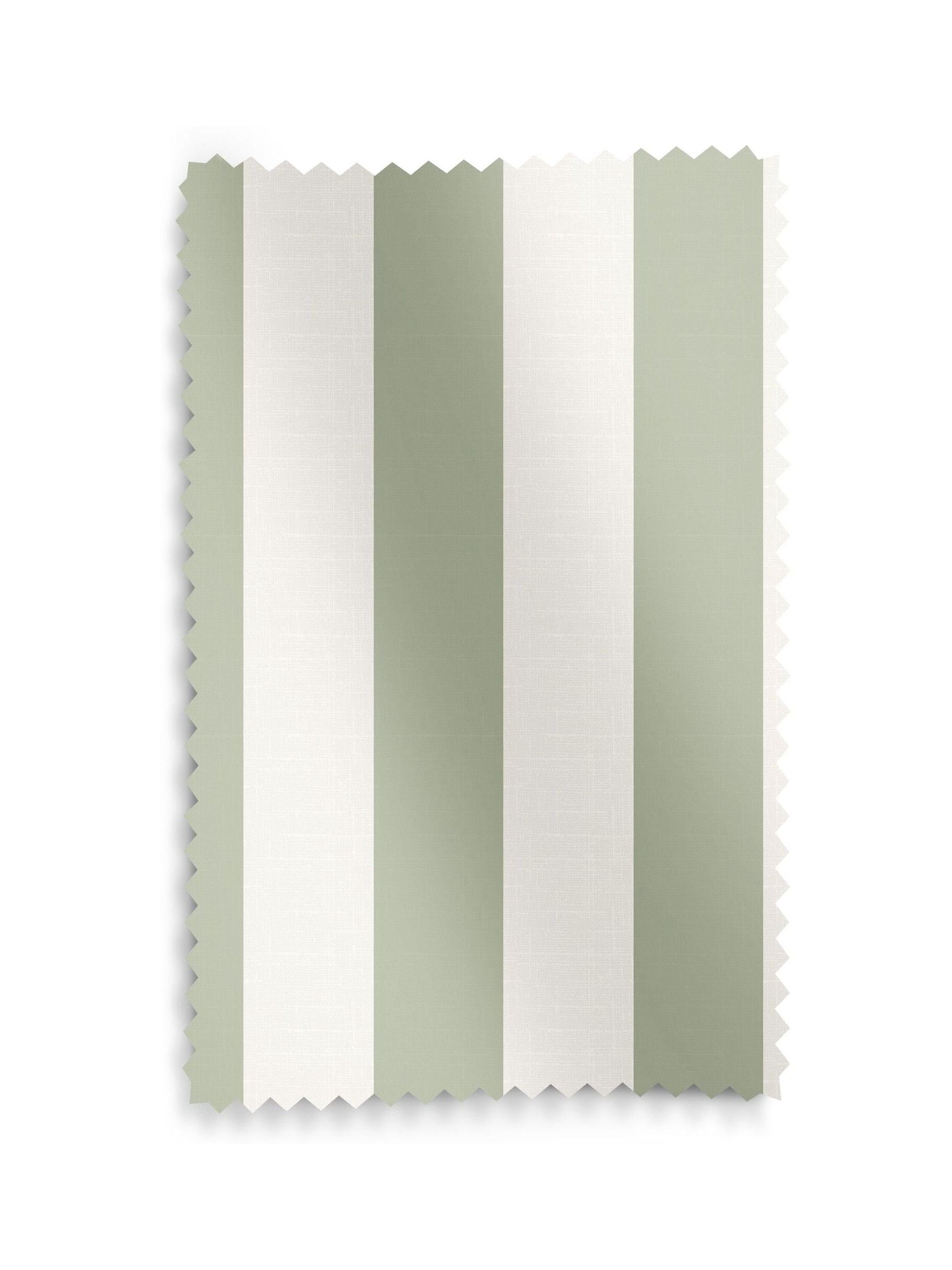 Sophie Allport sage Witham stripe made to measure curtains (British brand)