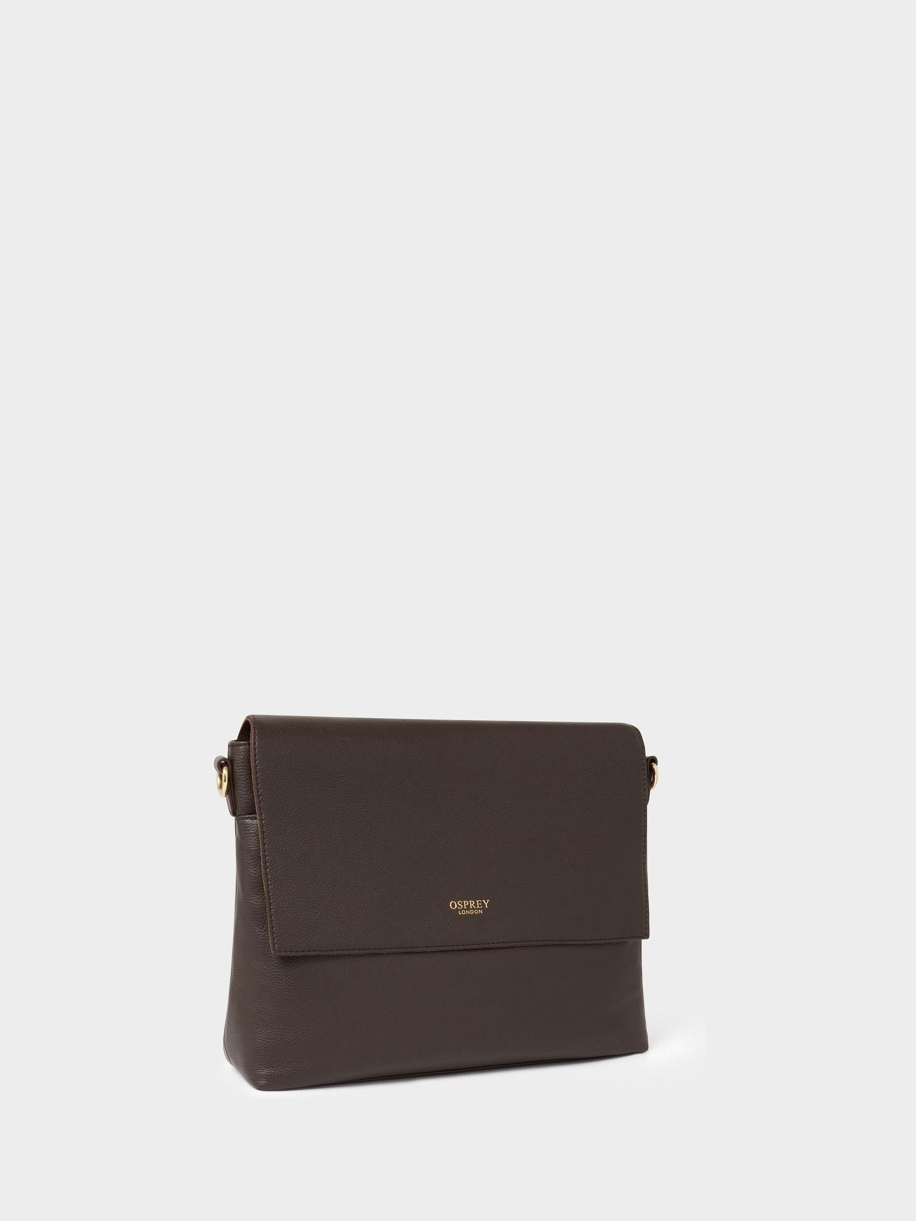Osprey London Runner leather crossbody bag brown, UK version