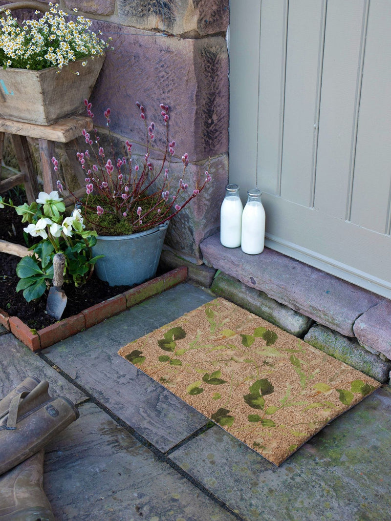 Artsy Mats doormat Brown Watercolour Leaves 60x40cm - British product