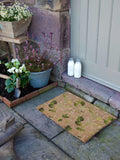 Artsy Mats doormat Brown Watercolour Leaves 60x40cm - British product